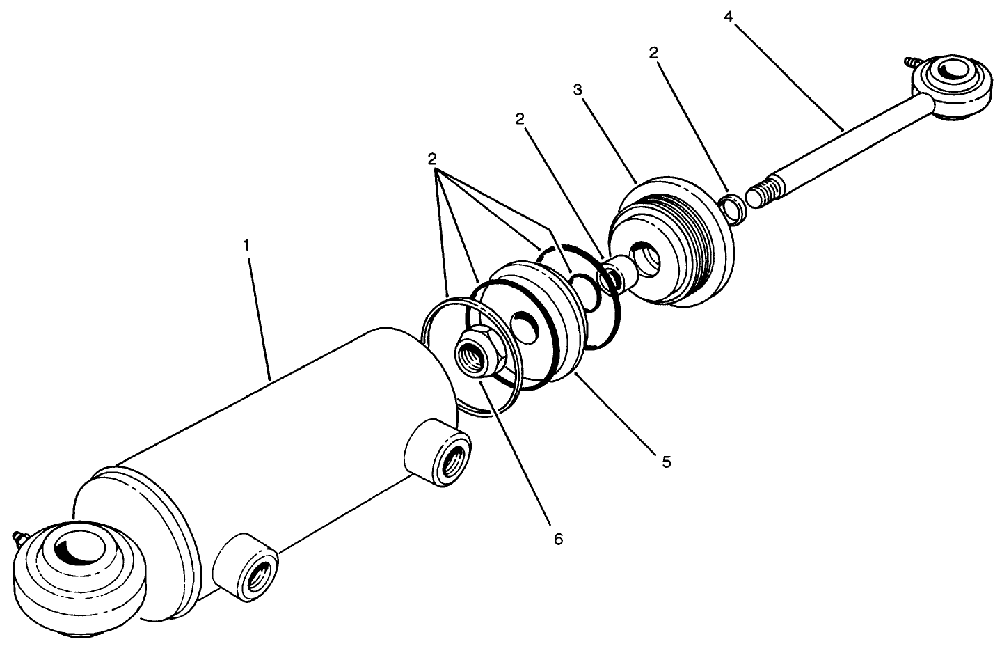 Hydraulic Steering Cylinder No. 63-9240
