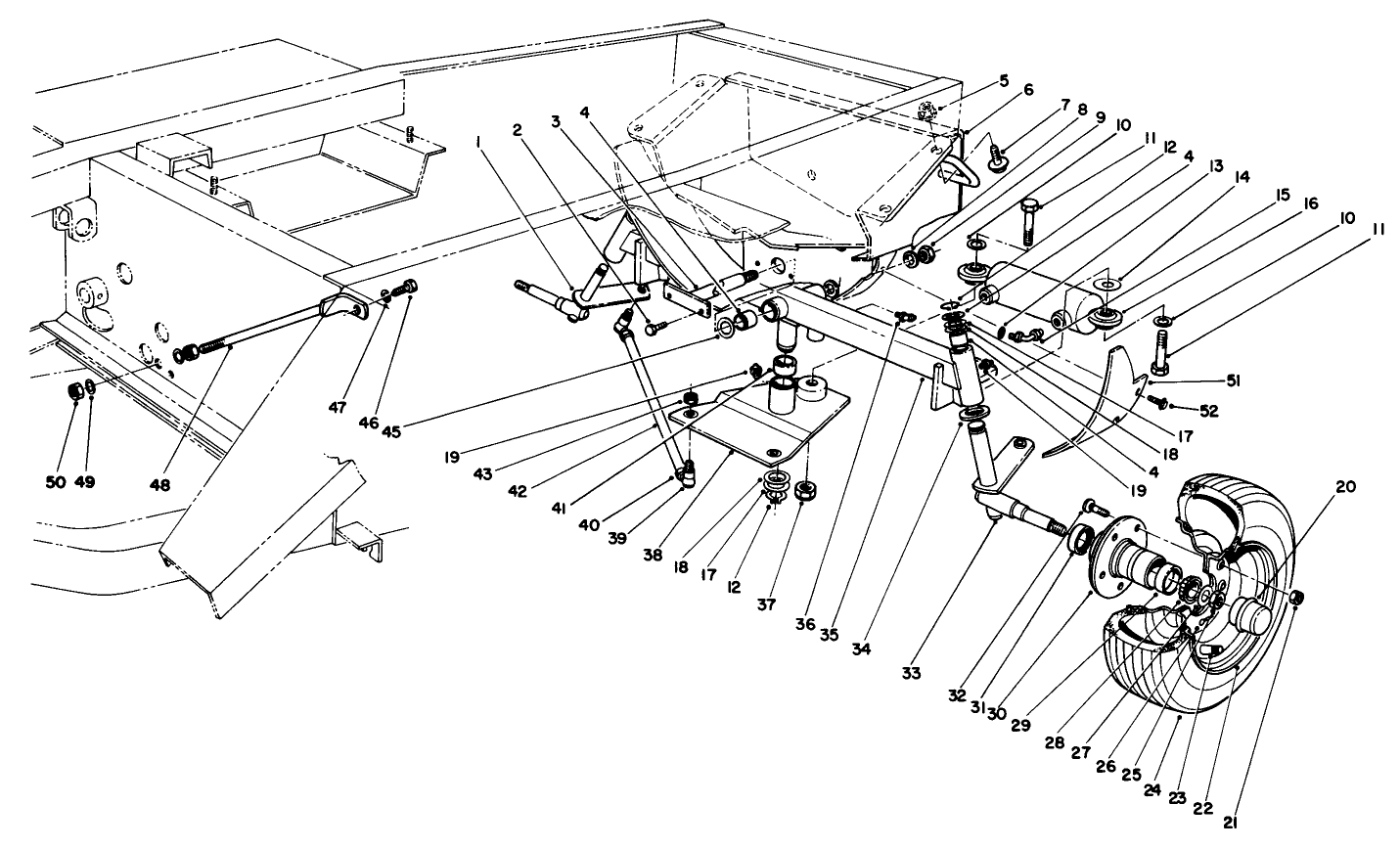 Rear Axle & Wheel Assembly