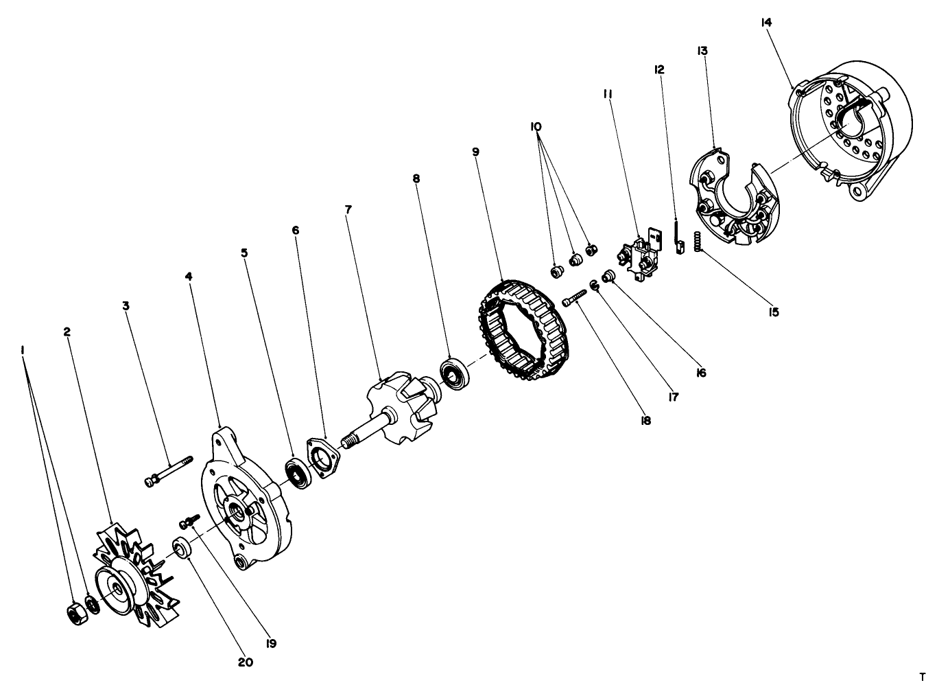 Alternator Assembly No. 43-0390