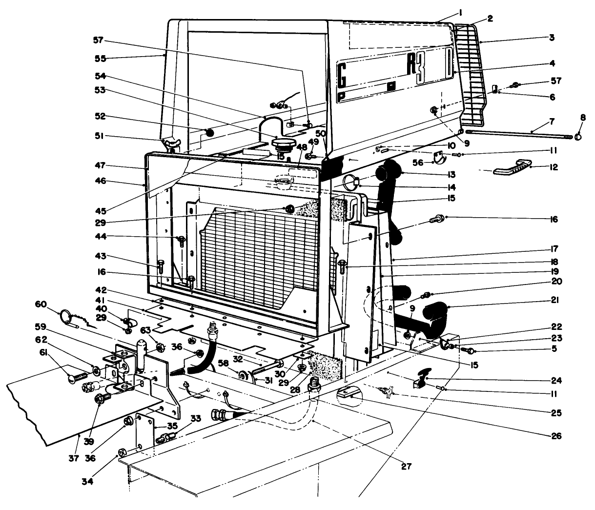 Radiator & Hood Assembly