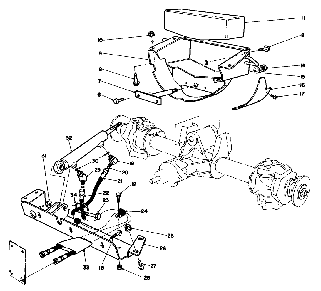 Axle Support & Steering Cross Member