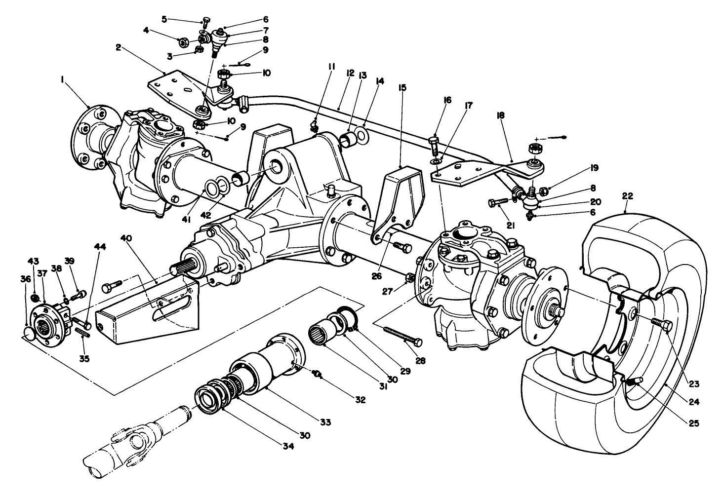 Steerable Axle Assembly