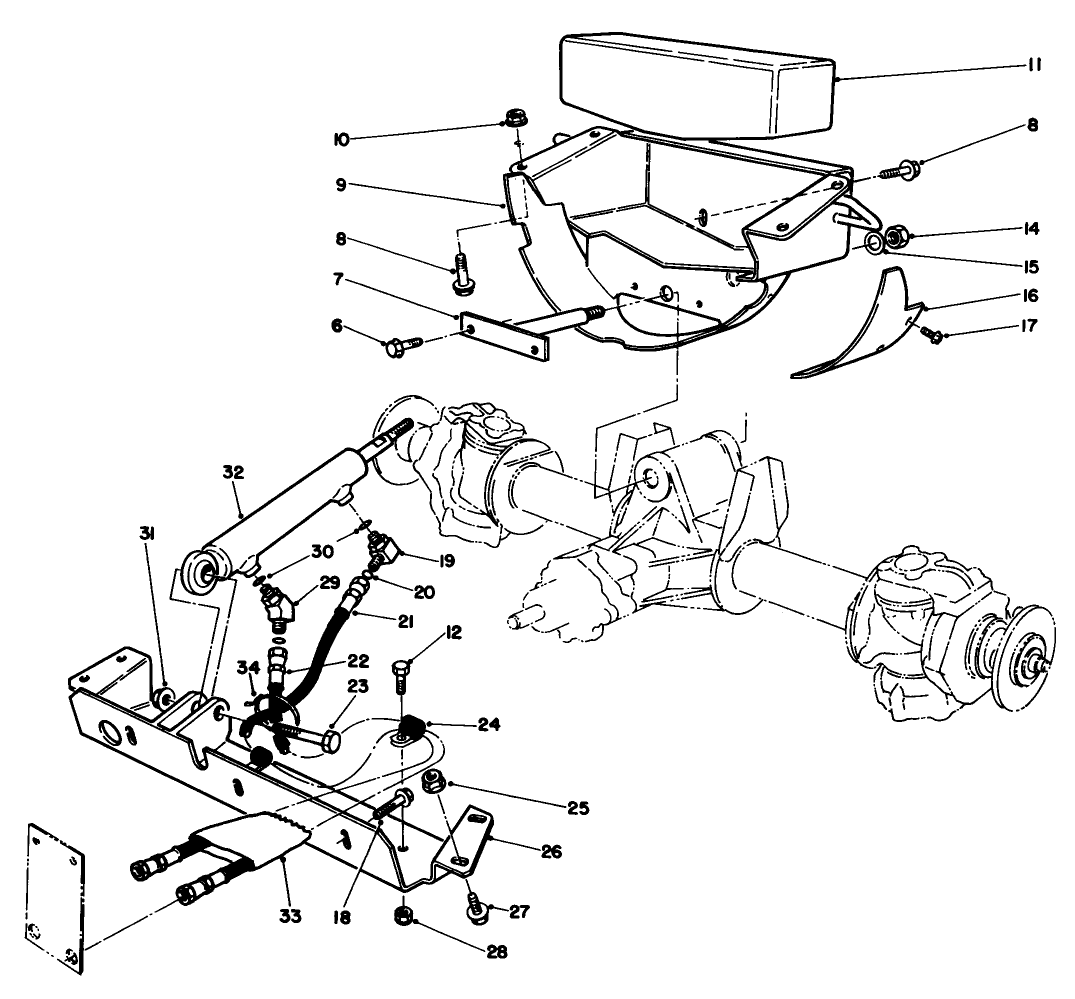 Axle Support & Steering Cross Member