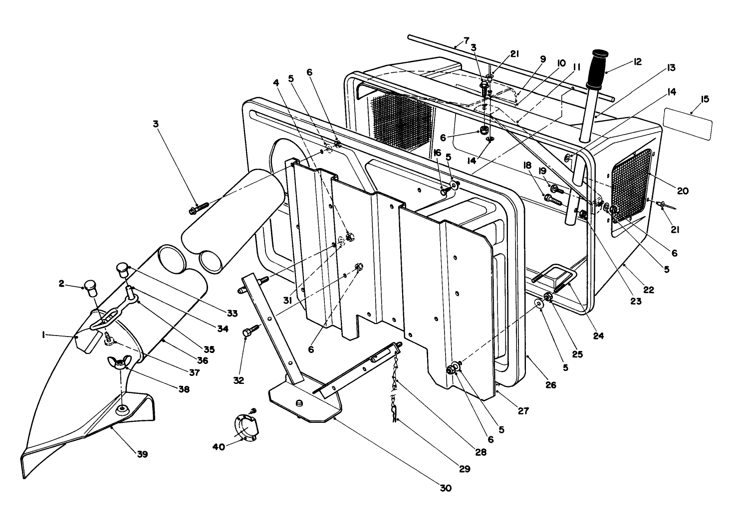 Easy Empty Bagging Kit Model 59047 (optional)