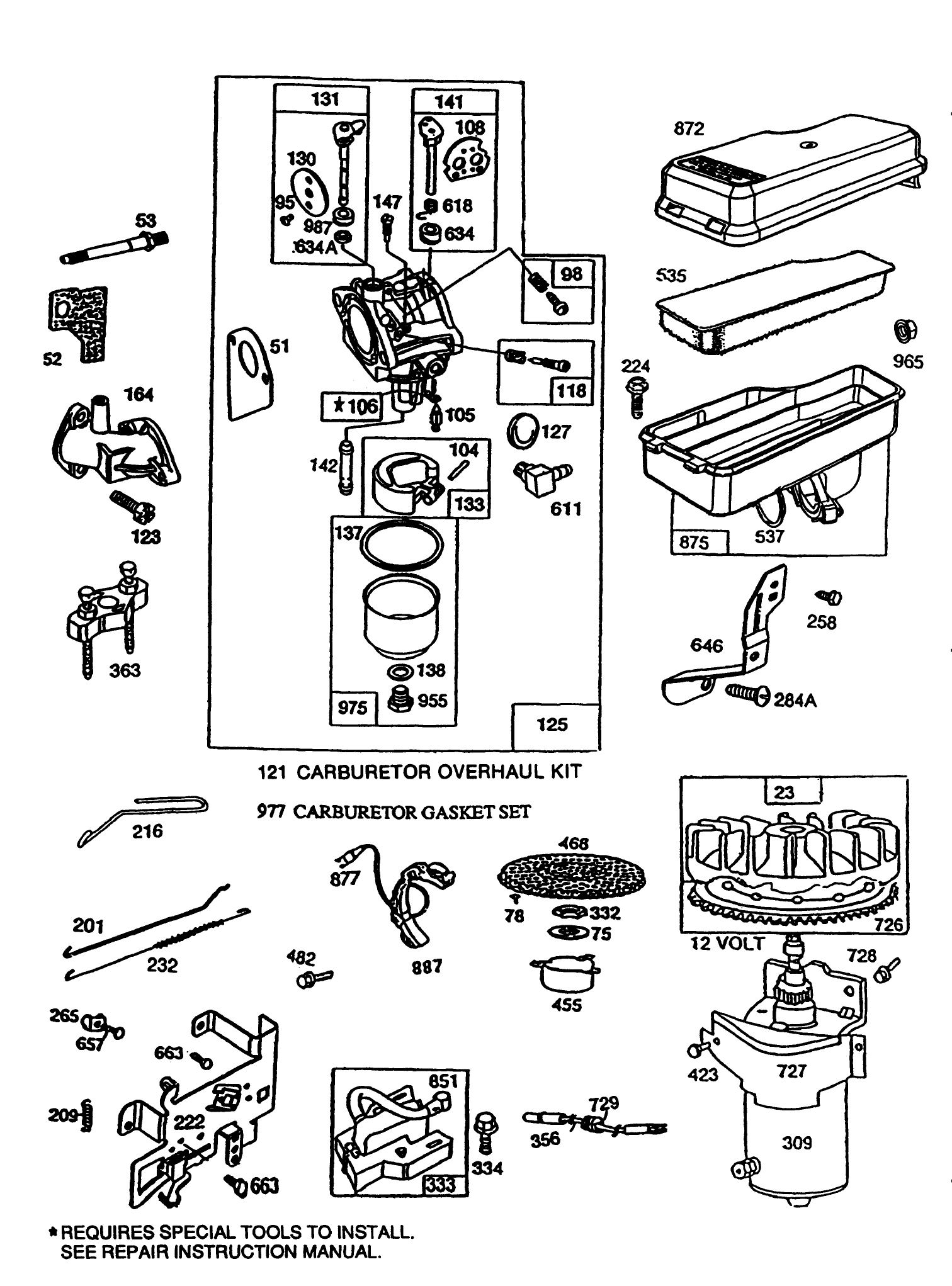 Briggs & Stratton Model No. 191707-0121-01