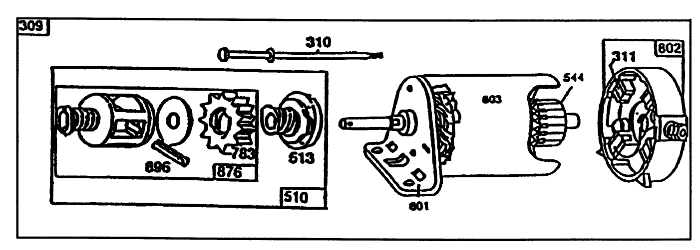Starter-Briggs & Stratton No. 191707-0121-01
