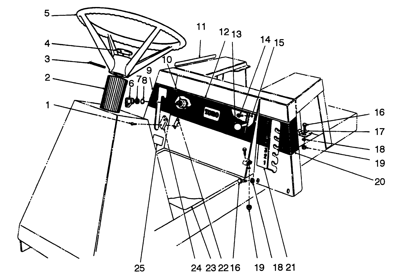 Steering Wheel, Switches & Decals