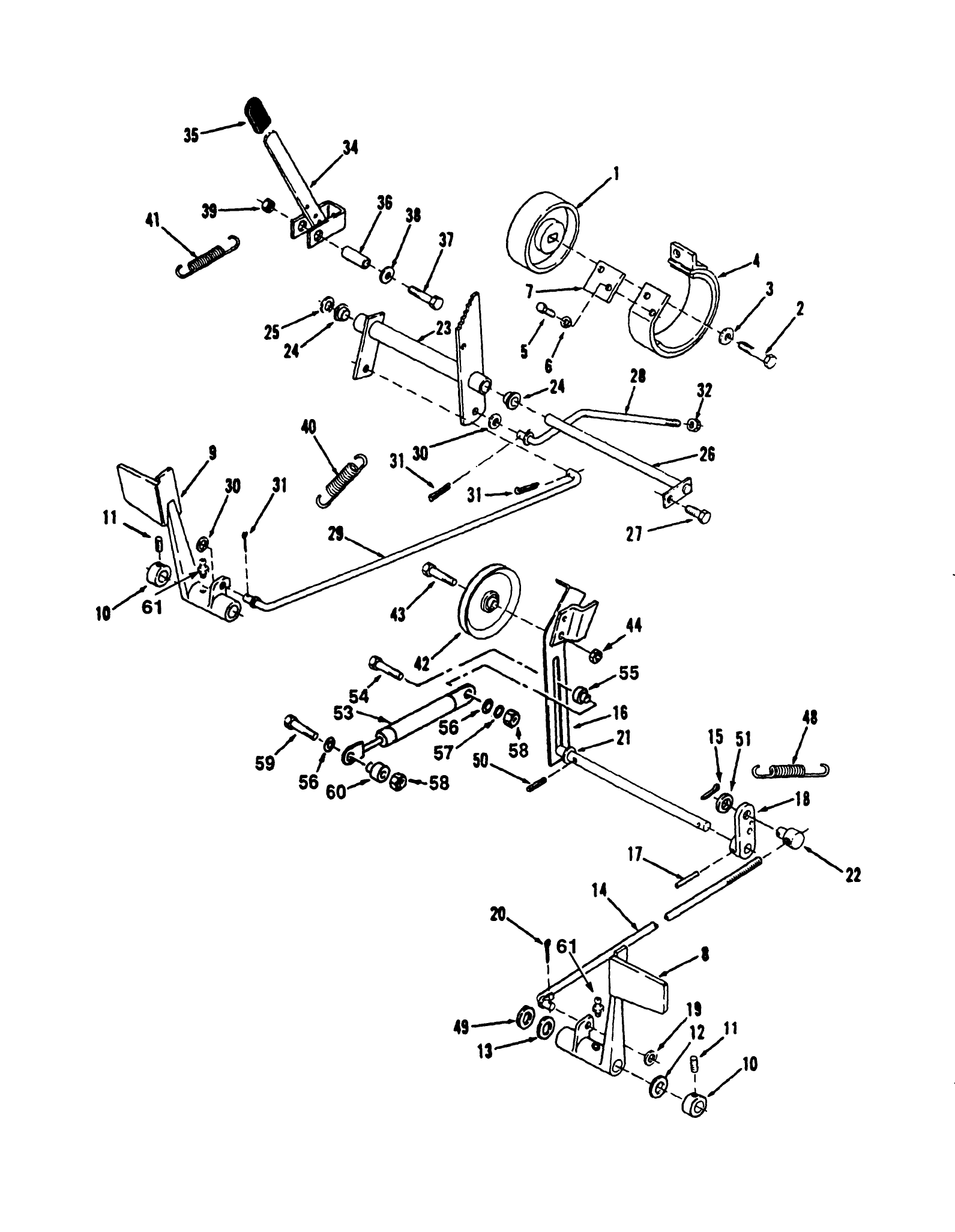 Clutch, Brake And Speed Control Linkage