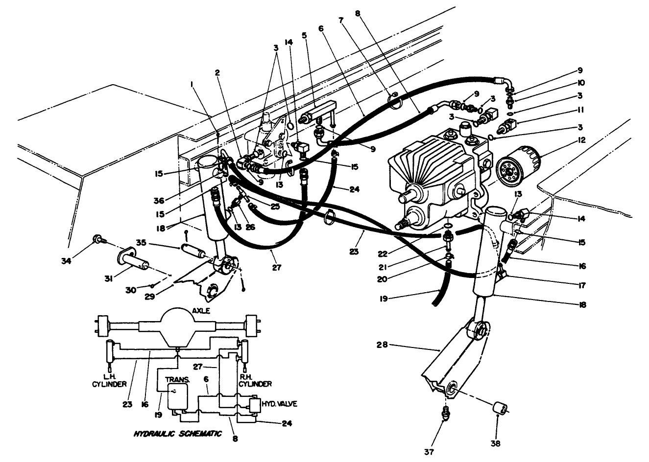 Hydraulic Valve & Lift Arm Cylinders