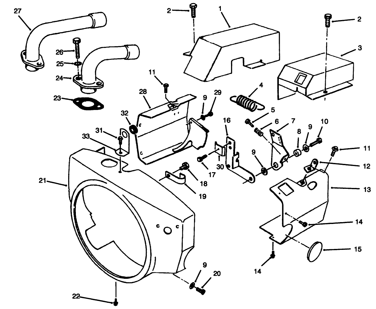 Engine Air Housing-Onan P220g Type I/10808d