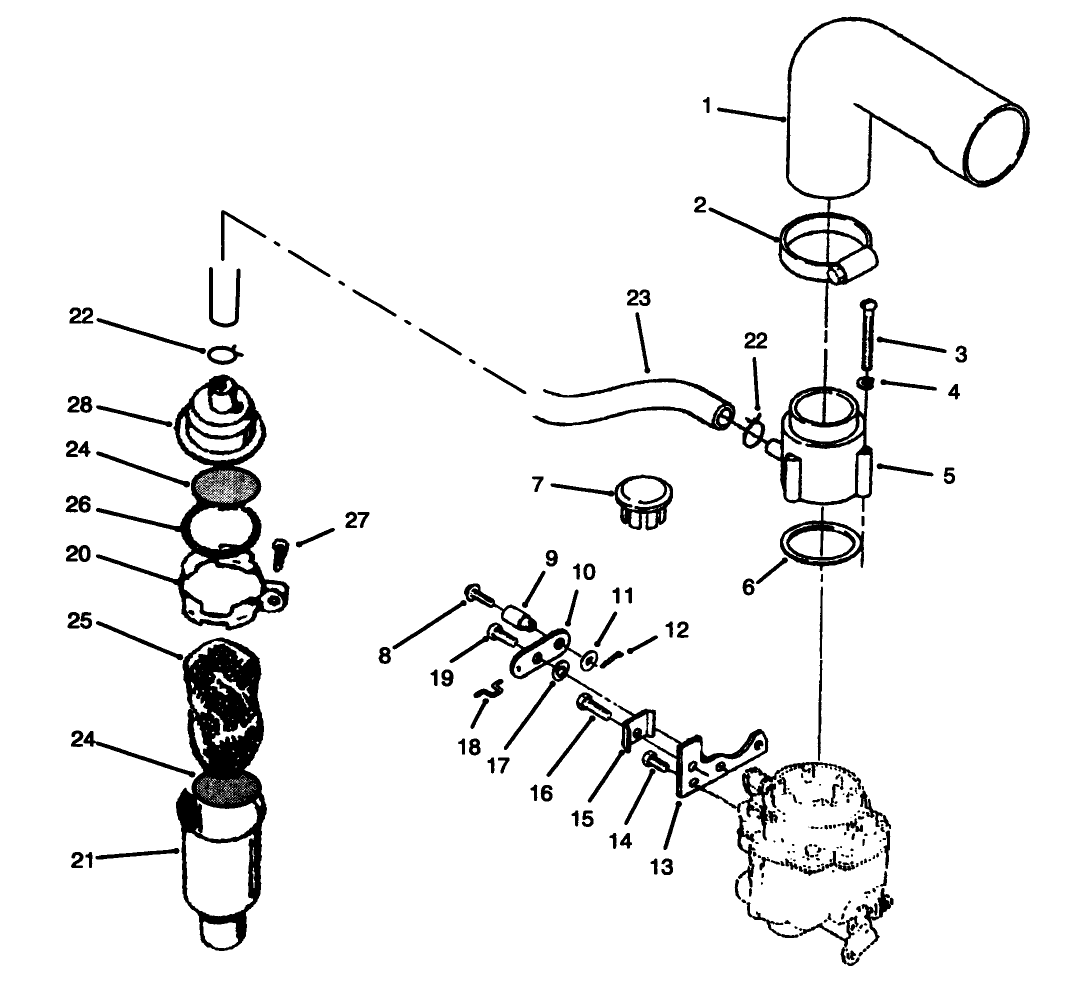 Air Cleaner & Choke-Onan P220g Type I/10808d