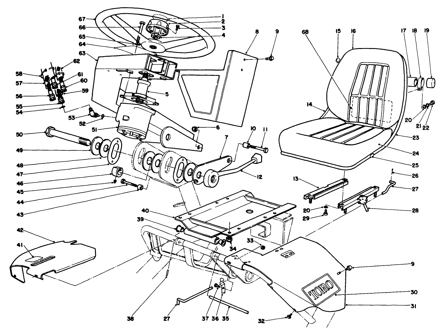 Steering & Seat Assembly