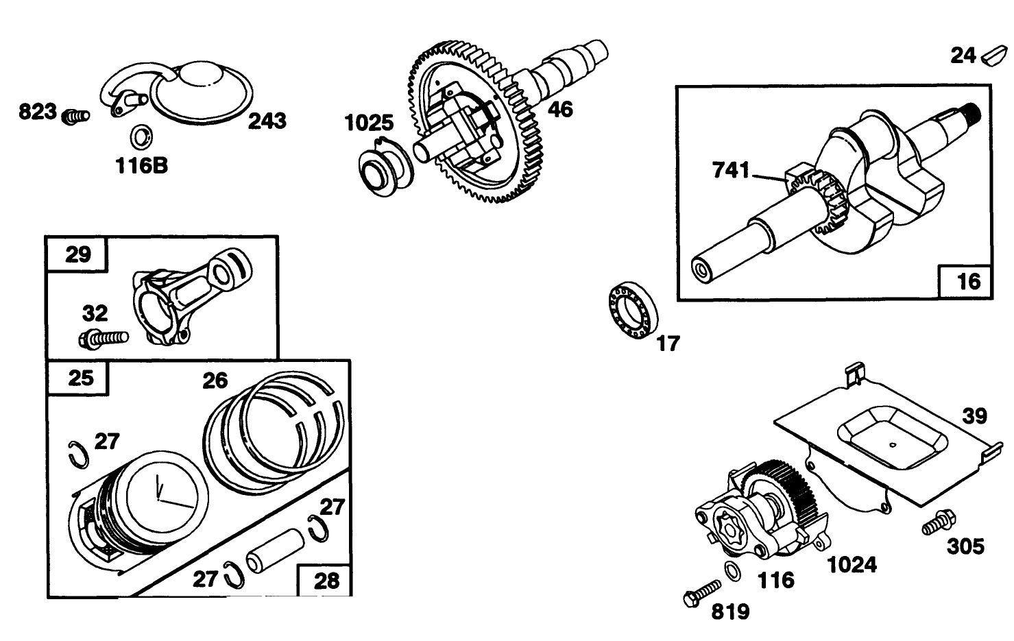 Engine Briggs & Stratton Model 303447-0411-01