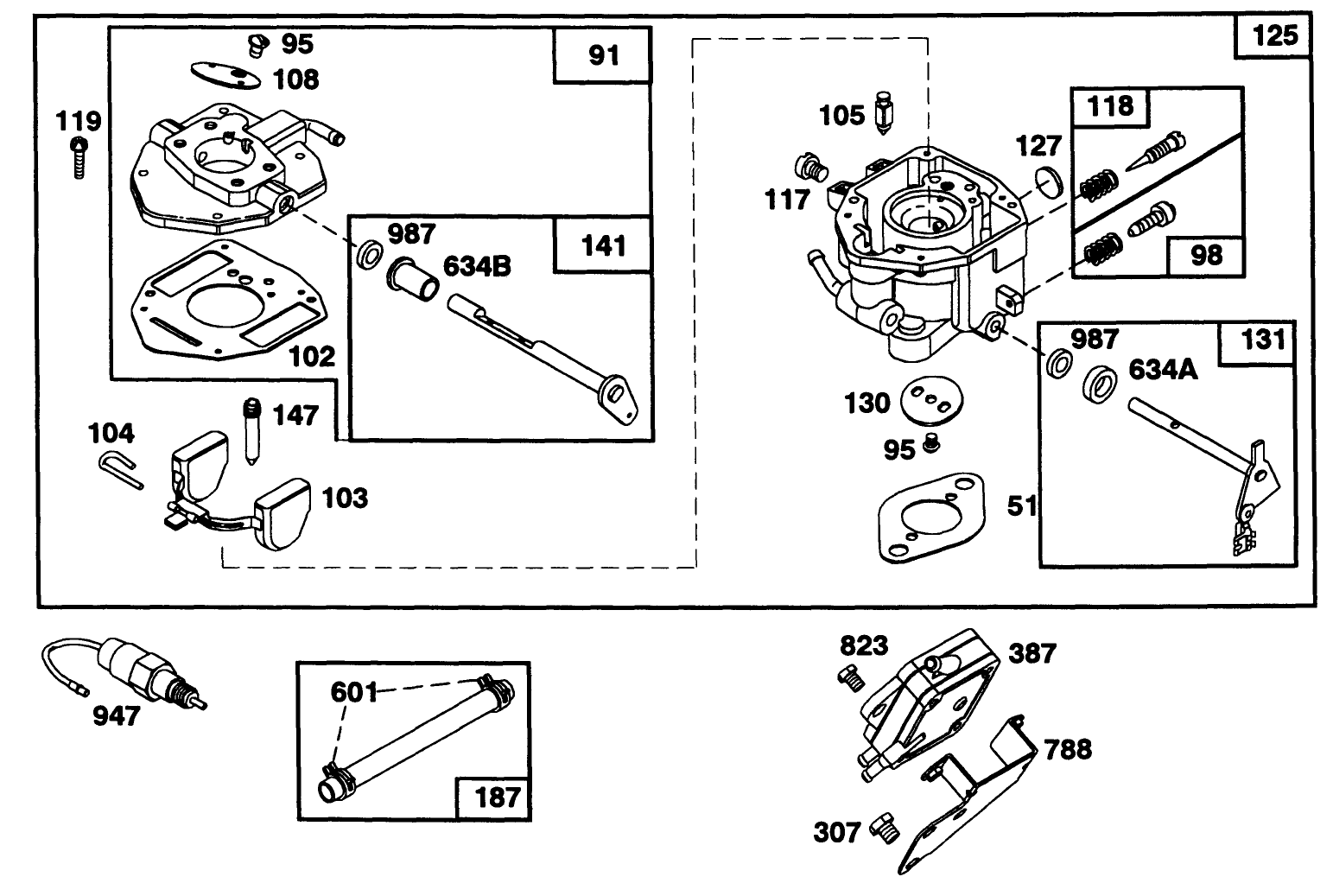 Engine Briggs & Stratton Model 303447-0411-01