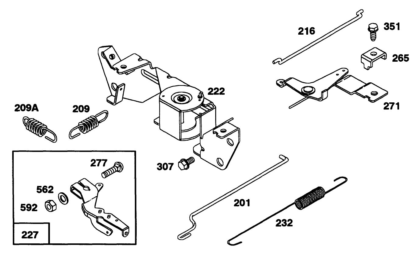 Engine Briggs & Stratton Model 303447-0411-01