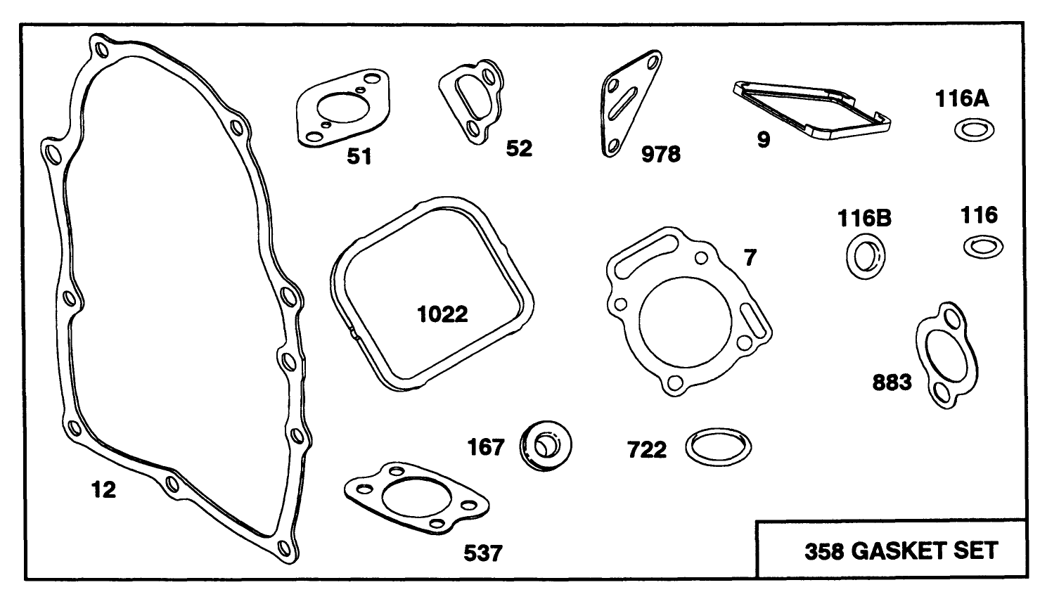 Engine Briggs & Stratton Model 303447-0411-01