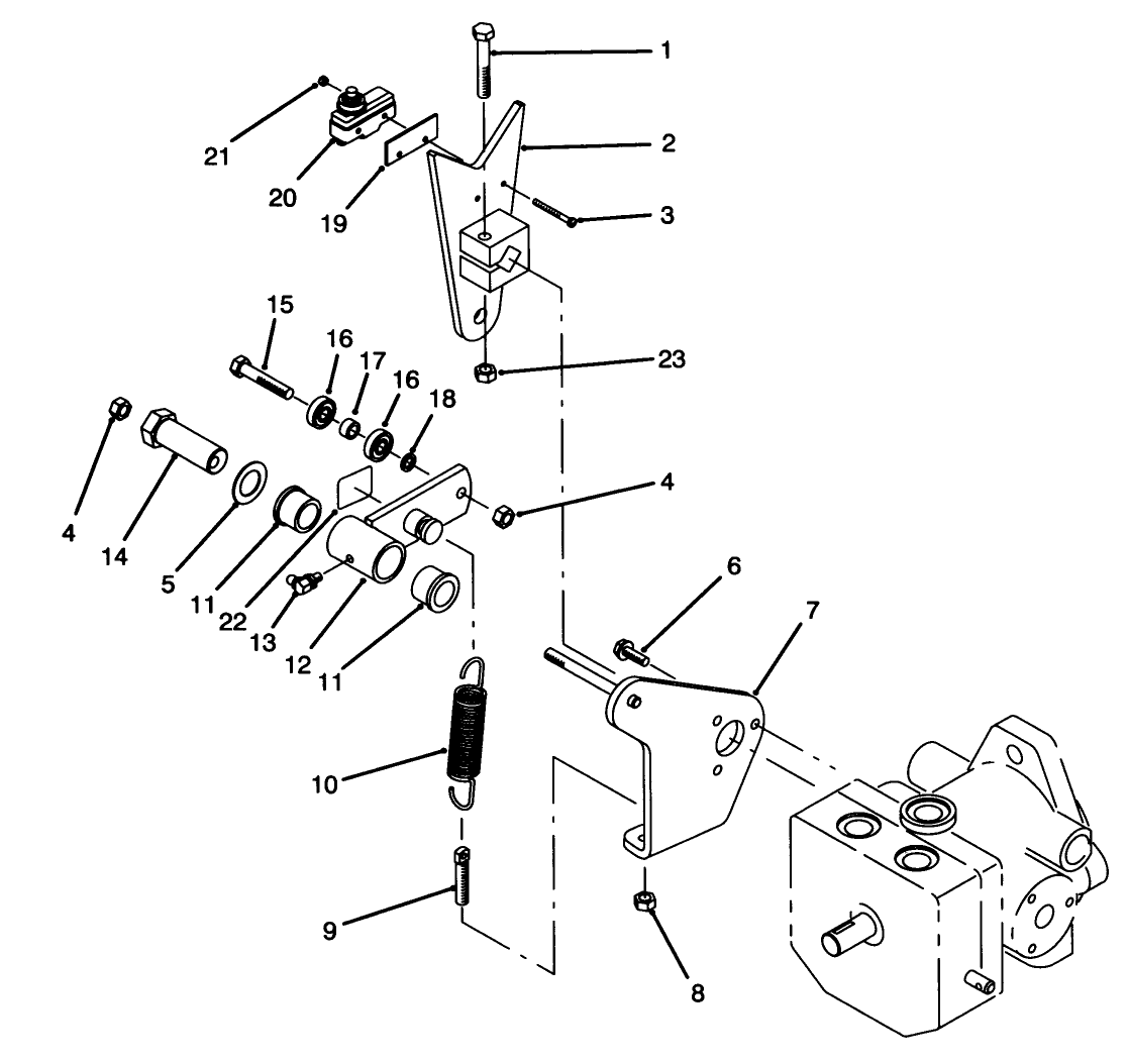 Pump Control Lever Assembly