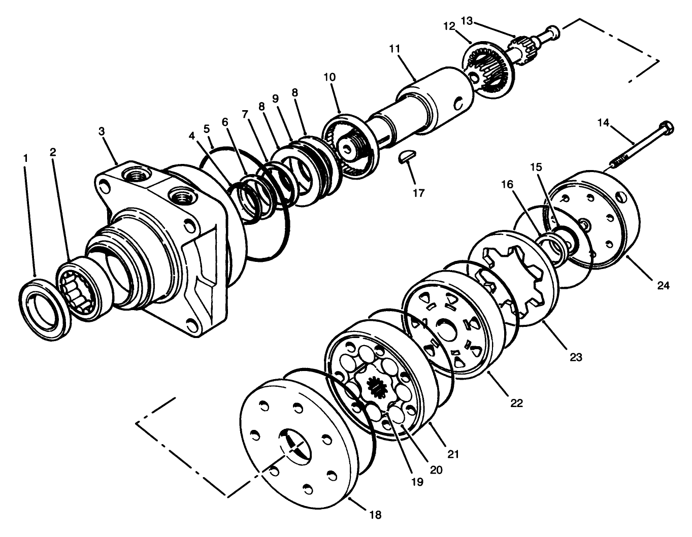 Left Rear Hydraulic Motor Assembly No. 75-9831