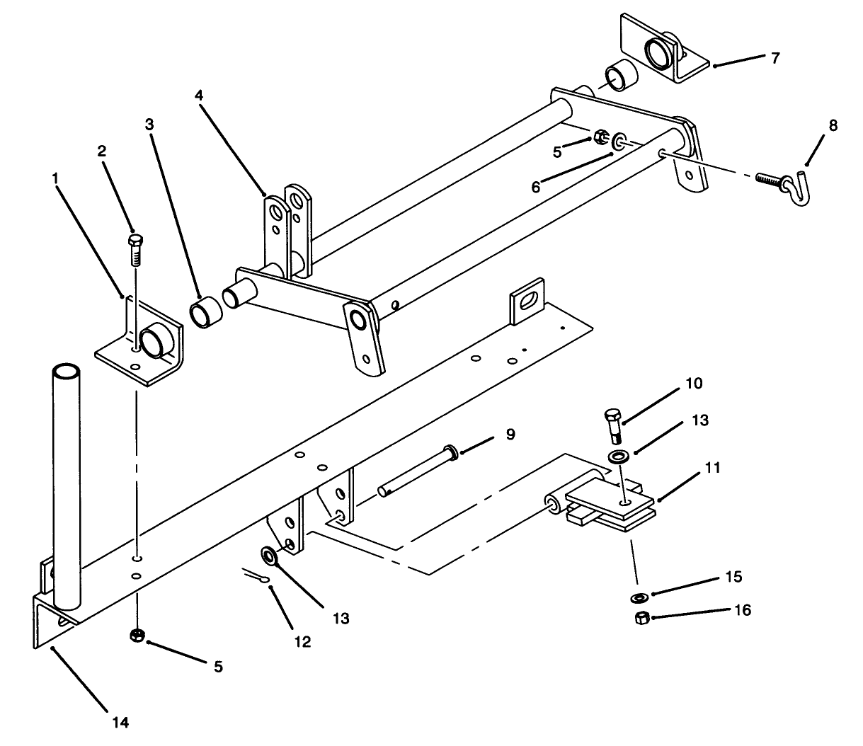 Rake Mounting Kit Model No. 08814 (optional)