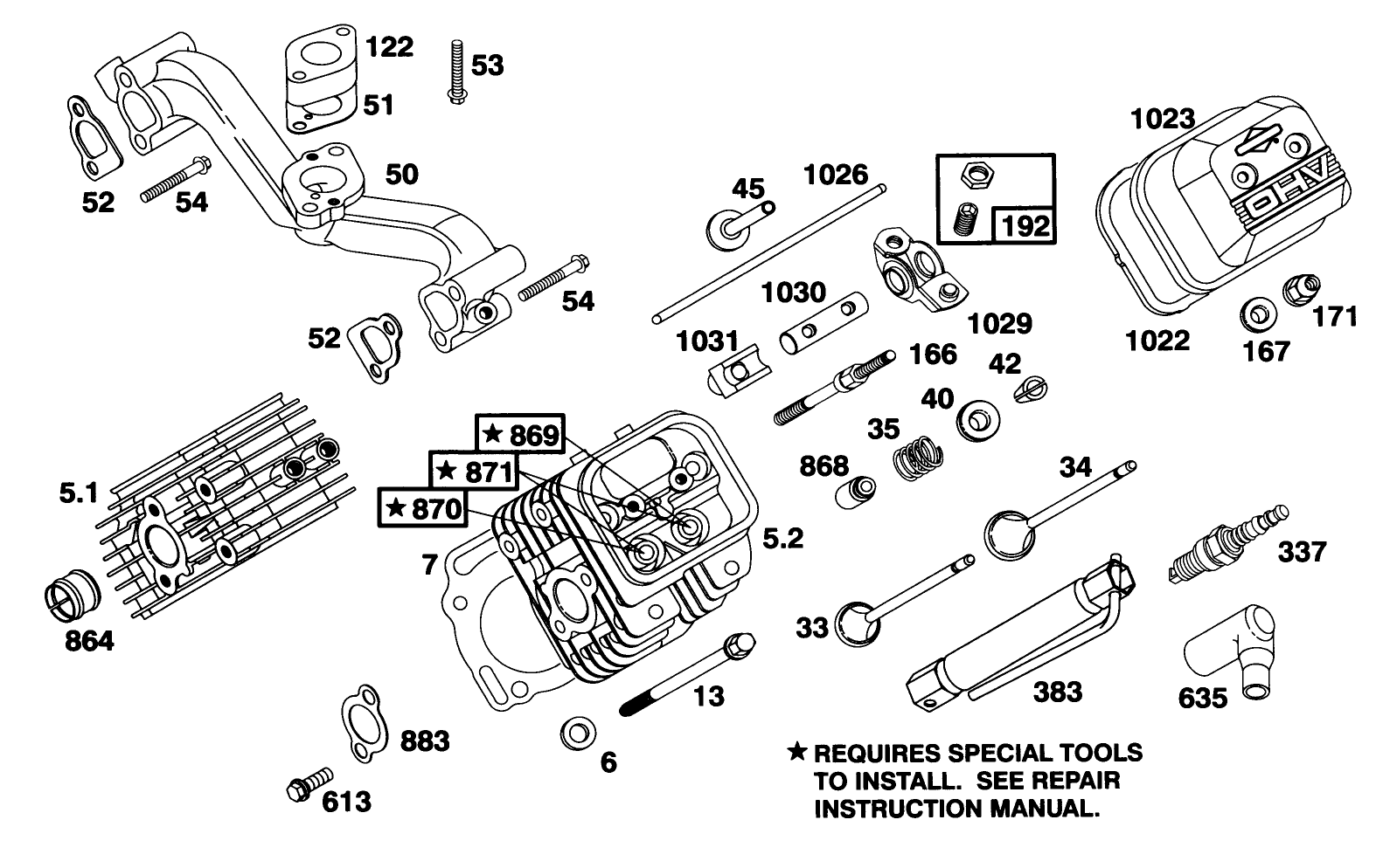 Engine Briggs & Stratton Model 303447-0446-01