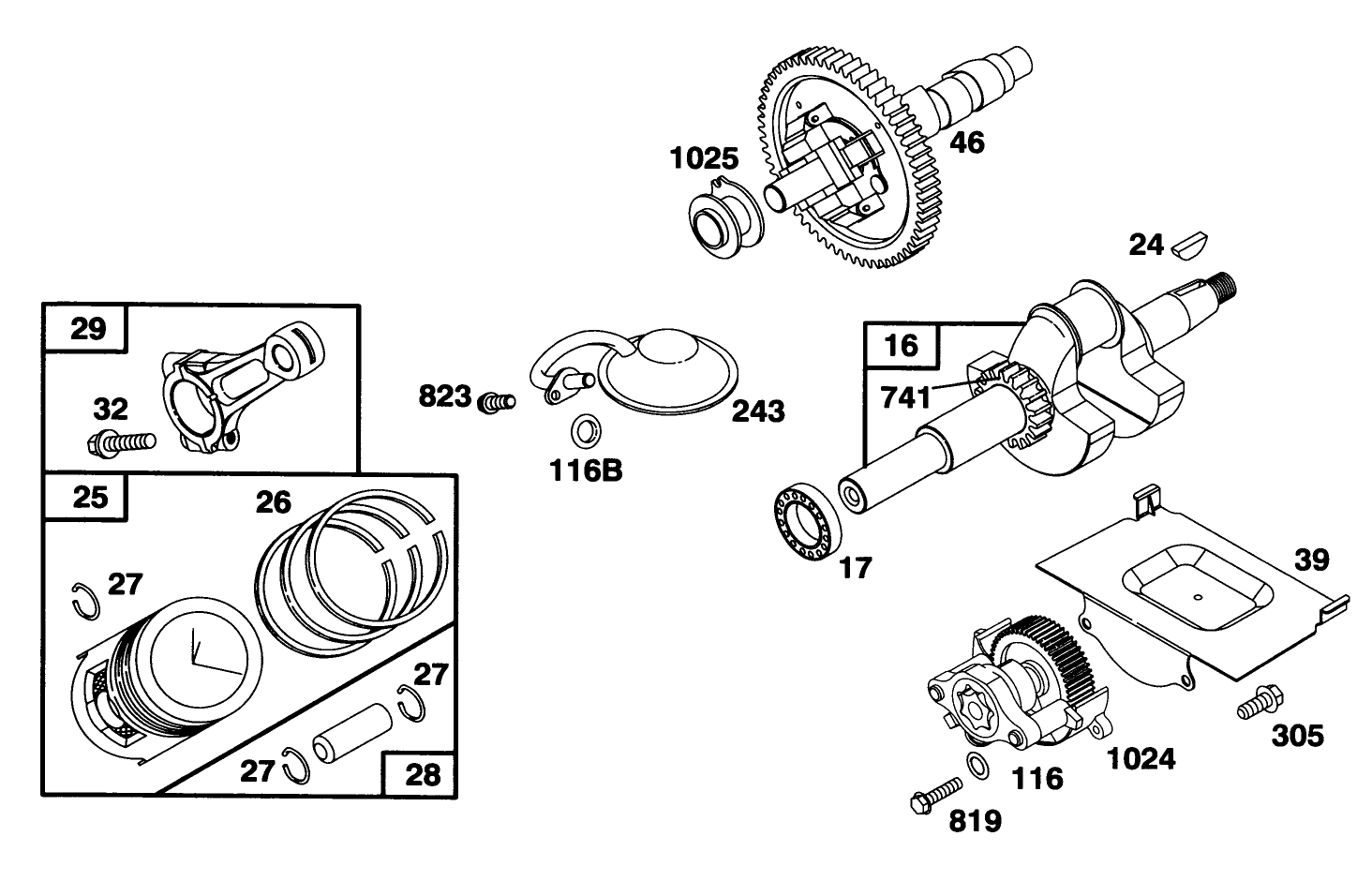 Engine Briggs & Stratton Model 303447-0446-01