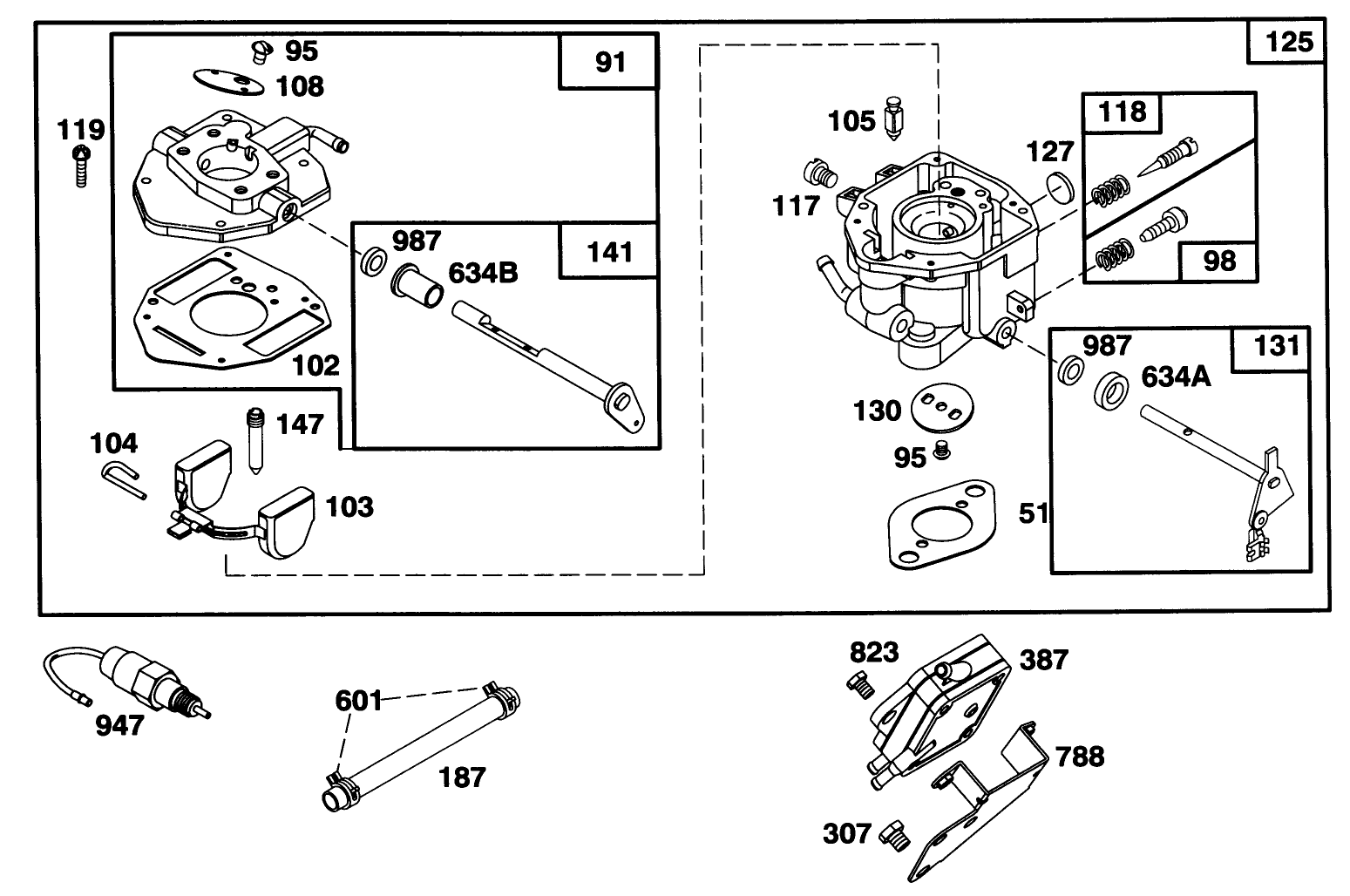 Engine Briggs & Stratton Model 303447-0446-01
