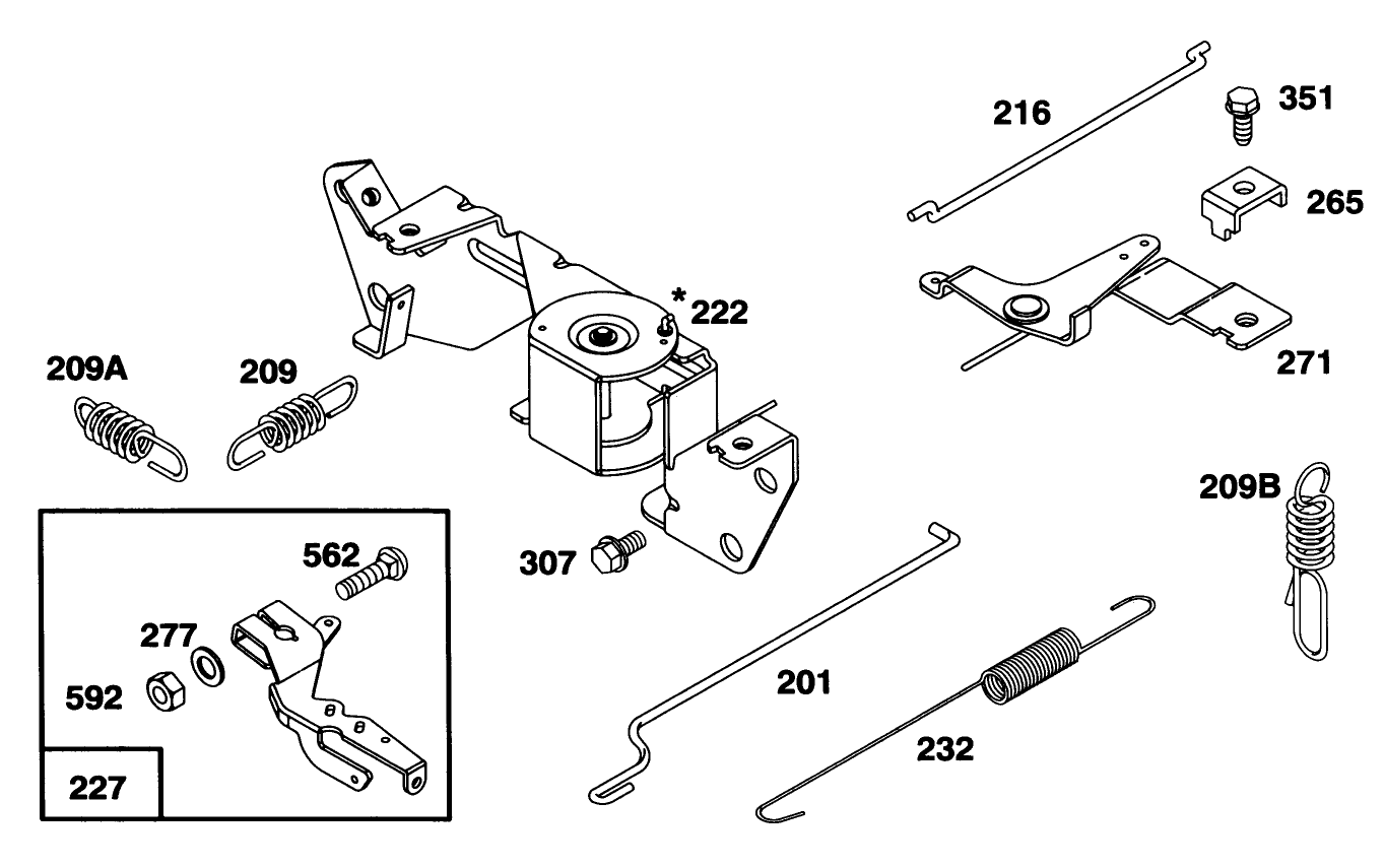 Engine Briggs & Stratton Model 303447-0446-01