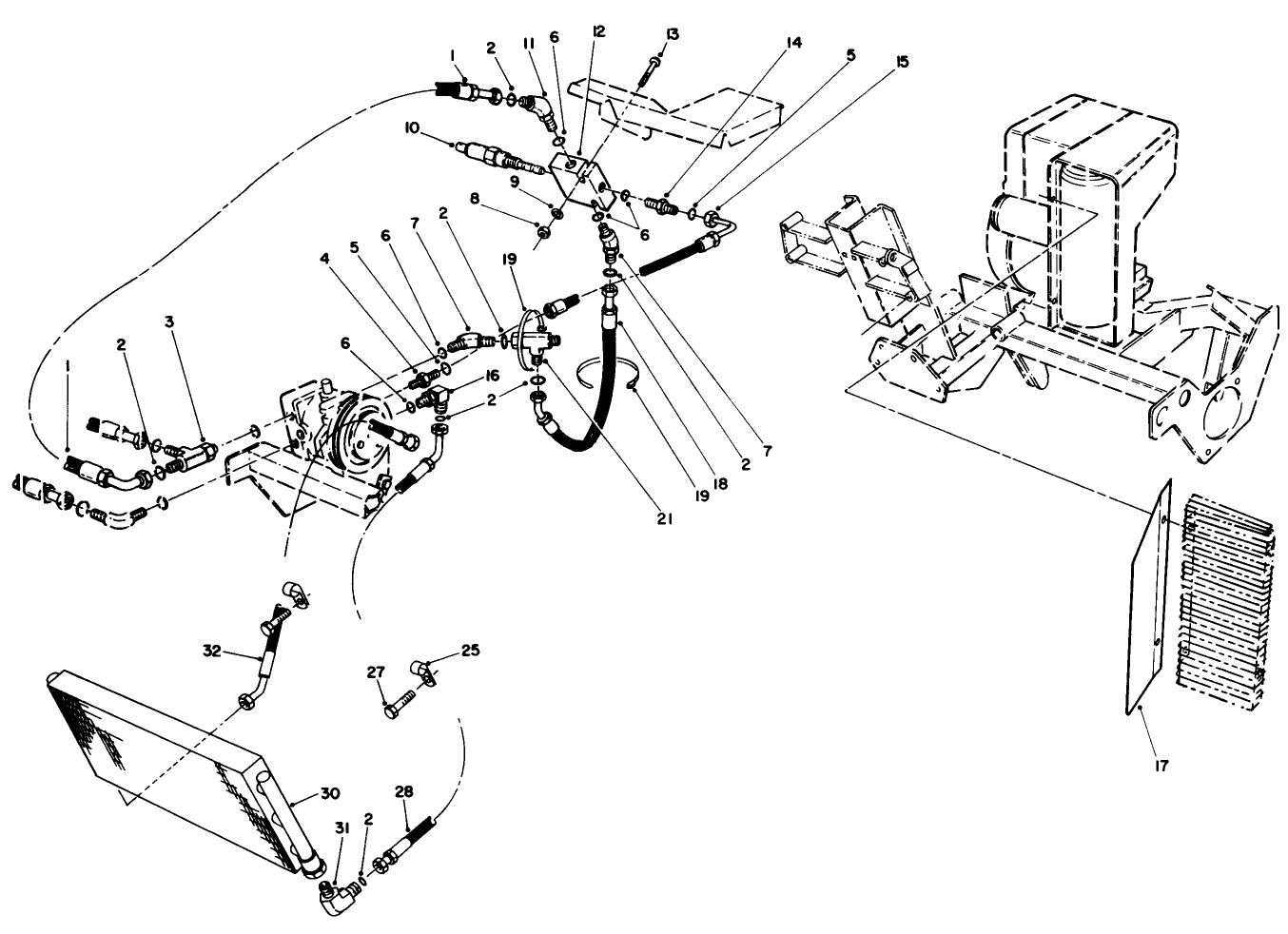 Hydraulic Oil Cooler Assembly