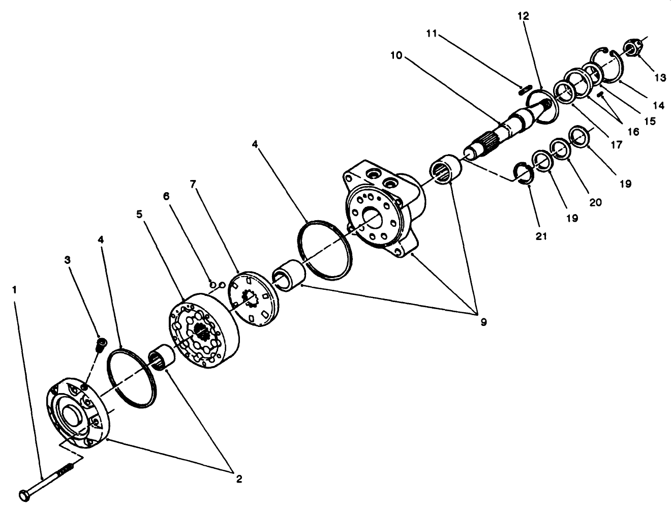 Hydraulic Drive Motor Assembly No. 66-5291