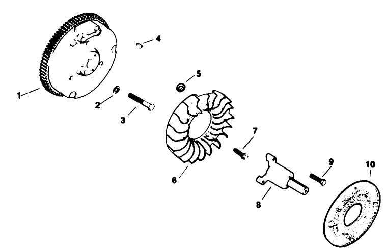 Flywheel-Engine Kohler Model No. M16qs Spec No. 711563