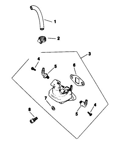 Fuel Pump-Engine Kohler Model No. M16qs Spec No. 711563