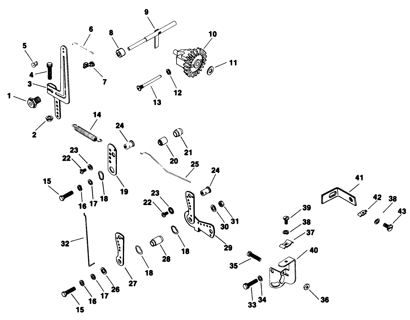 Governor-Engine Kohler Model No. M16qs Spec No. 711563