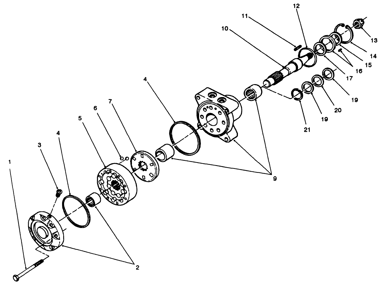 Hydraulic Drive Motor Assembly No. 66-5291