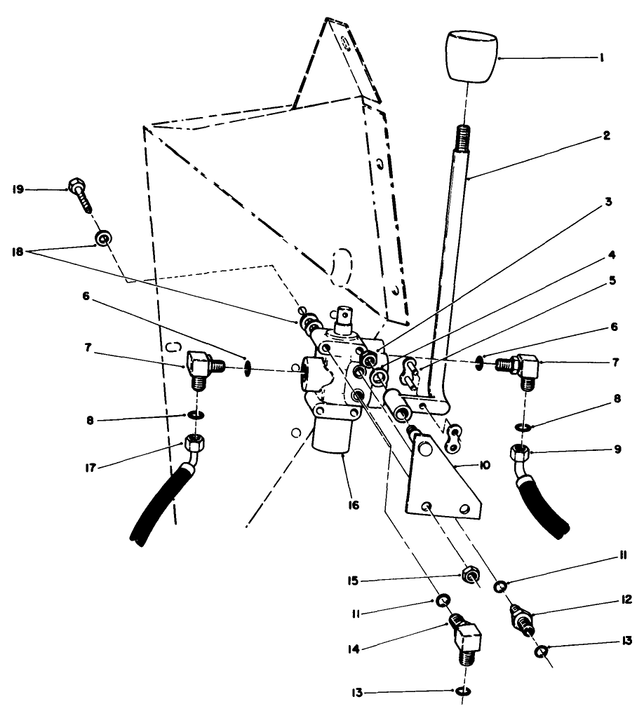 Cutting Unit Lift Valve Installation Assembly
