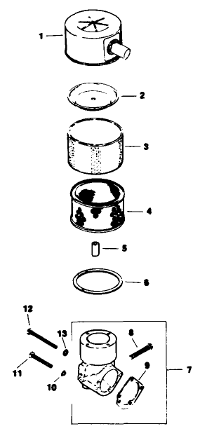 Air Intake-Engine Kohler Model No. M16qs Spec No. 711563
