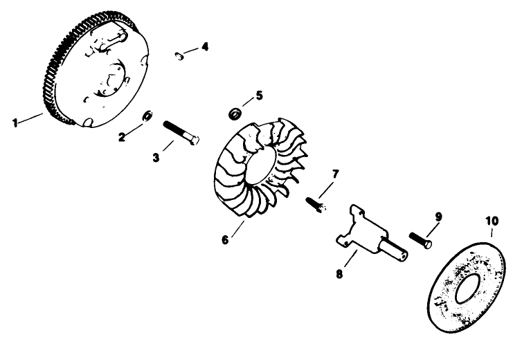 Flywheel-Engine Kohler Model No. M16qs Spec No. 711563