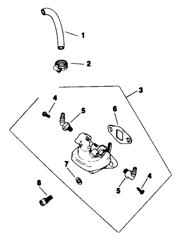 Fuel Pump-Engine Kohler Model No. M16qs Spec No. 711563