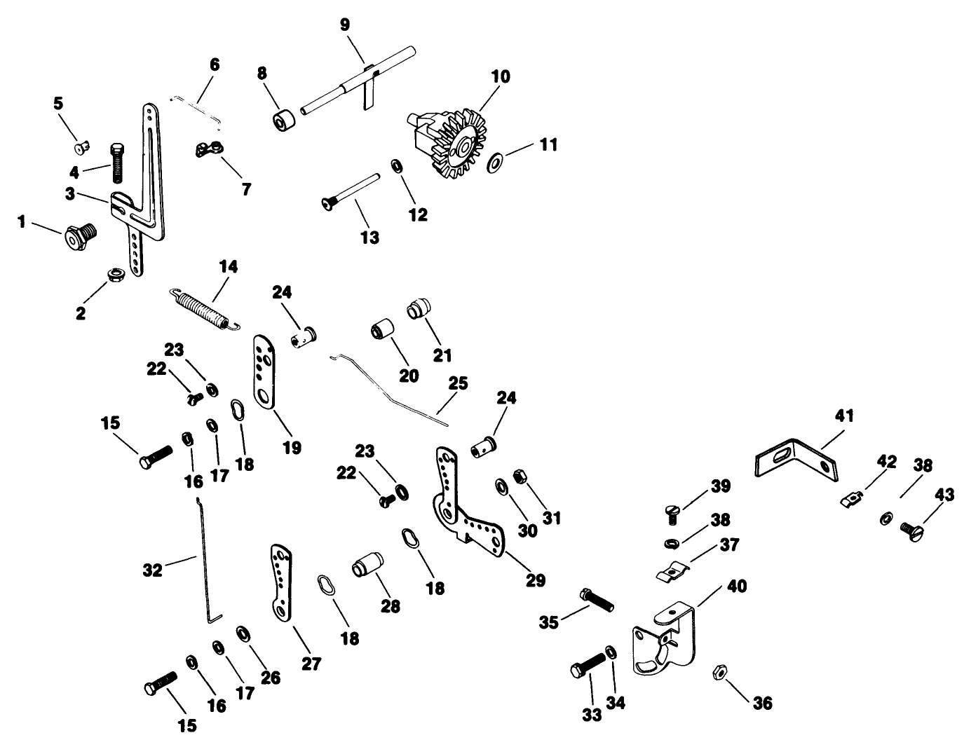 Governor-Engine Kohler Model No. M16qs Spec No. 711563