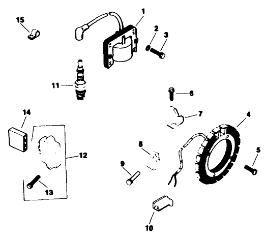 Ignition-Engine Kohler Model No. M16qs Spec No. 711563