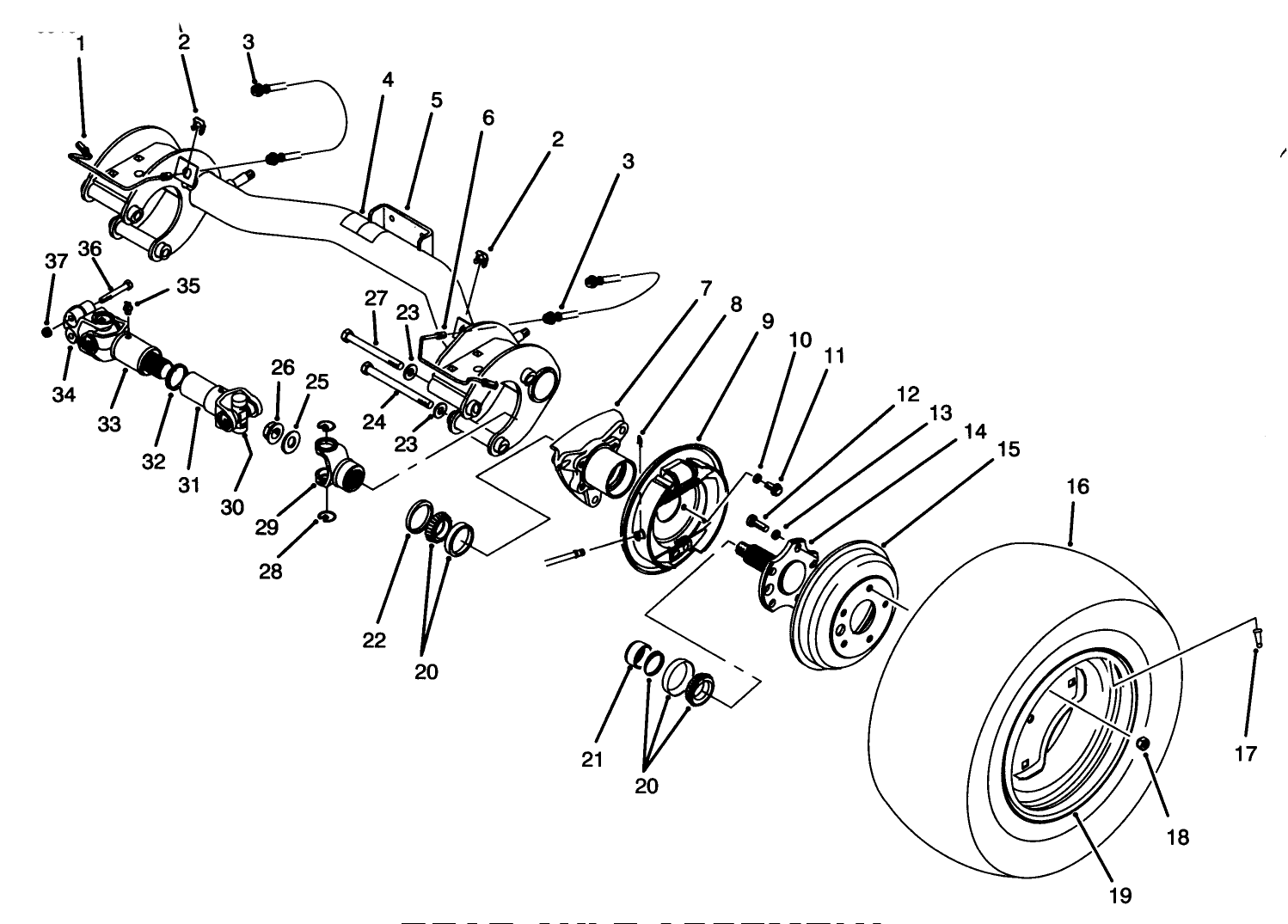 Rear Axle Assembly