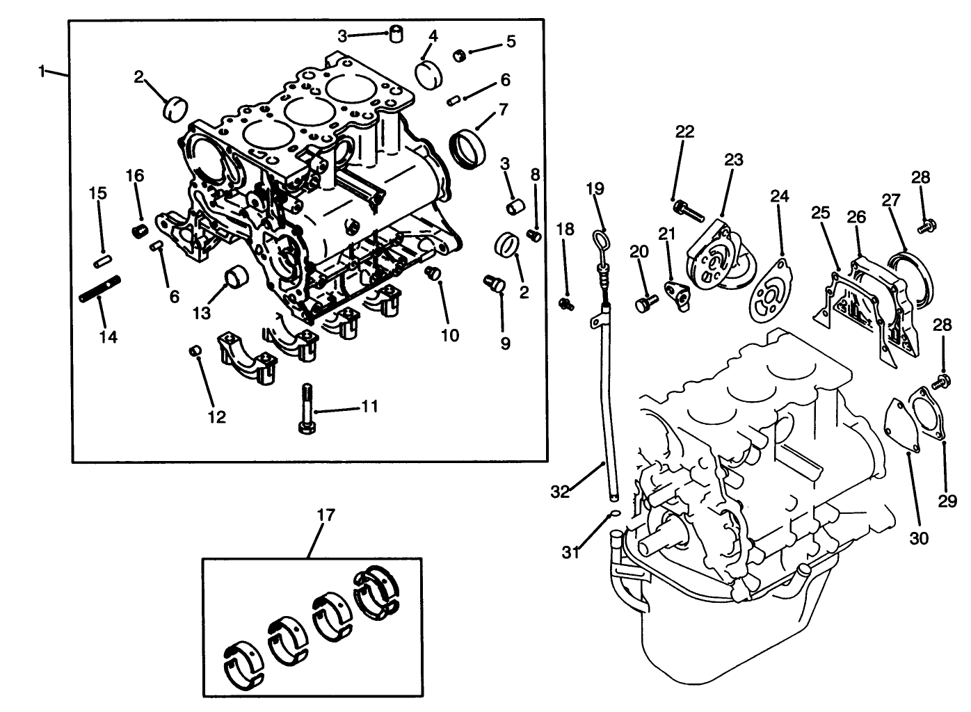 Cylinder Block Assembly