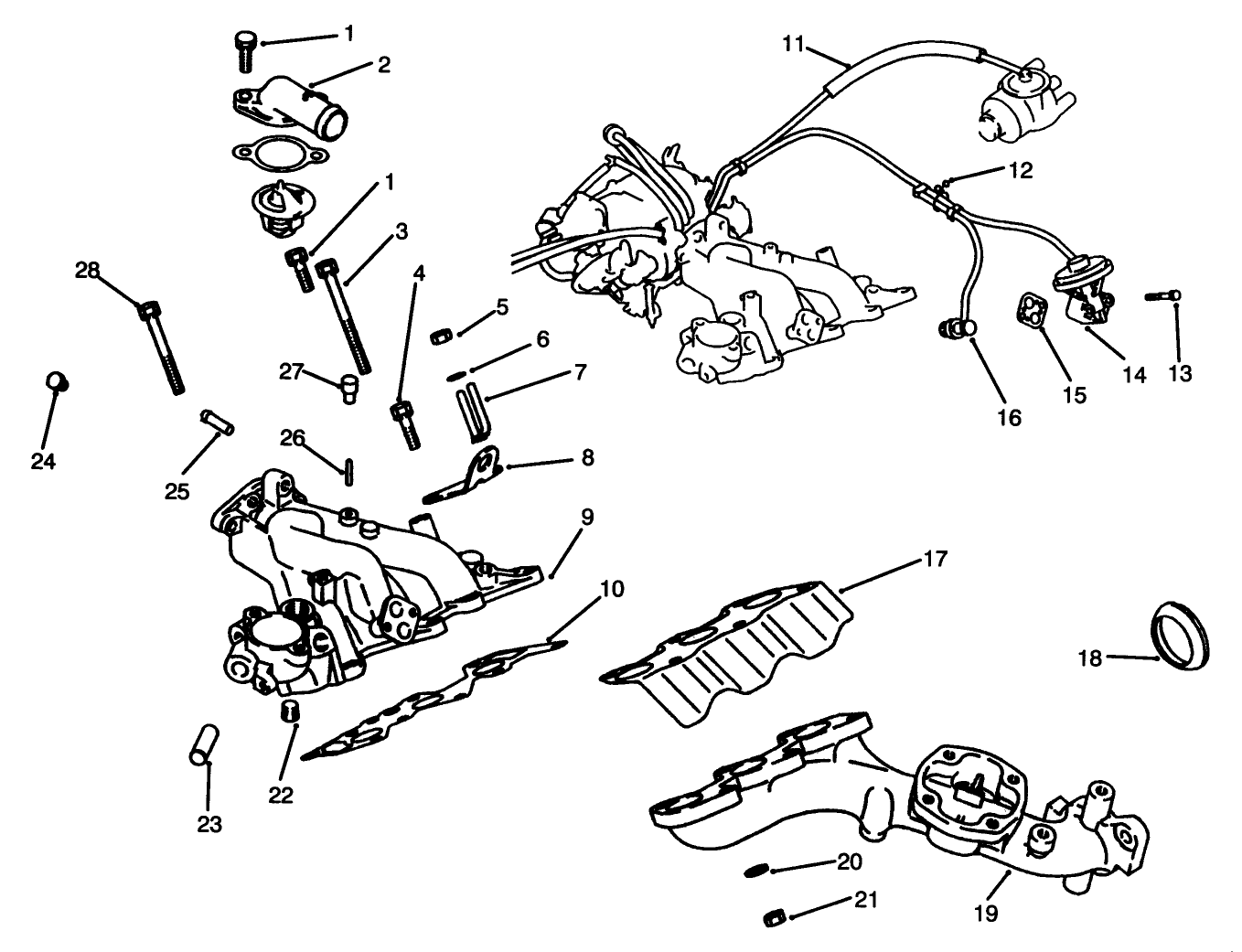 Exhaust & Intake Manifold Assembly