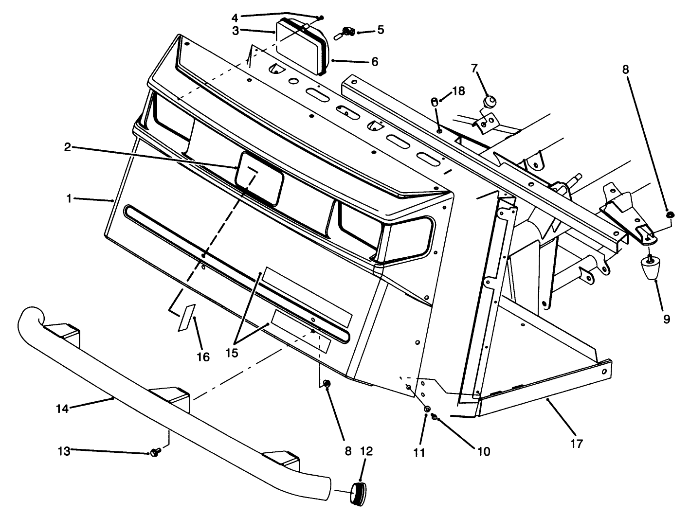 Front Bumper & Hood Assembly