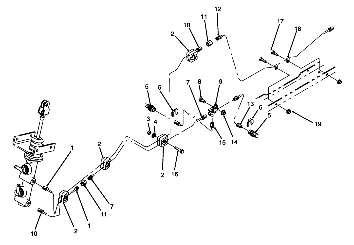 Hydraulic Brake Line Routing Assembly
