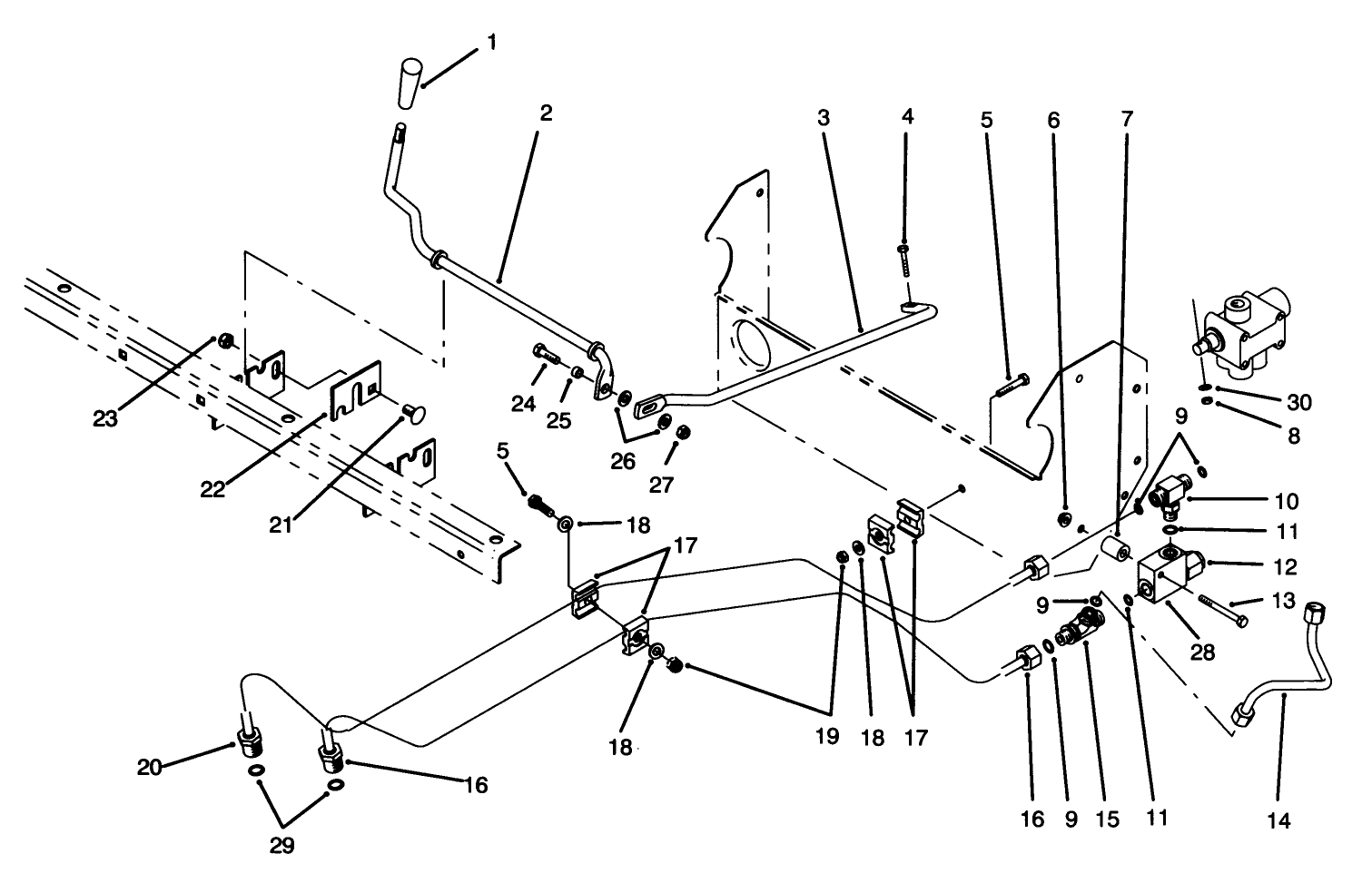 Lift Valve Linkage Assembly