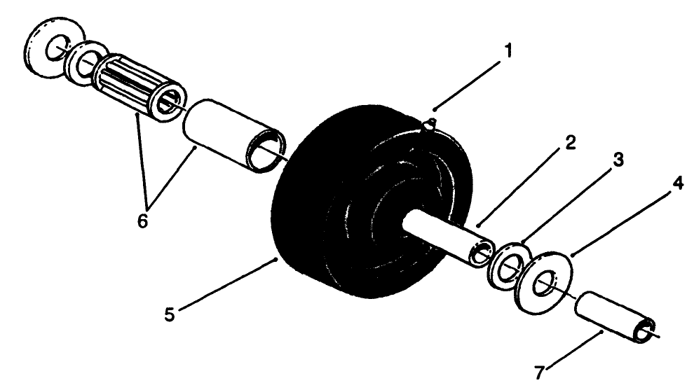 Castor Wheel Assembly No. 27-1050 (optional)