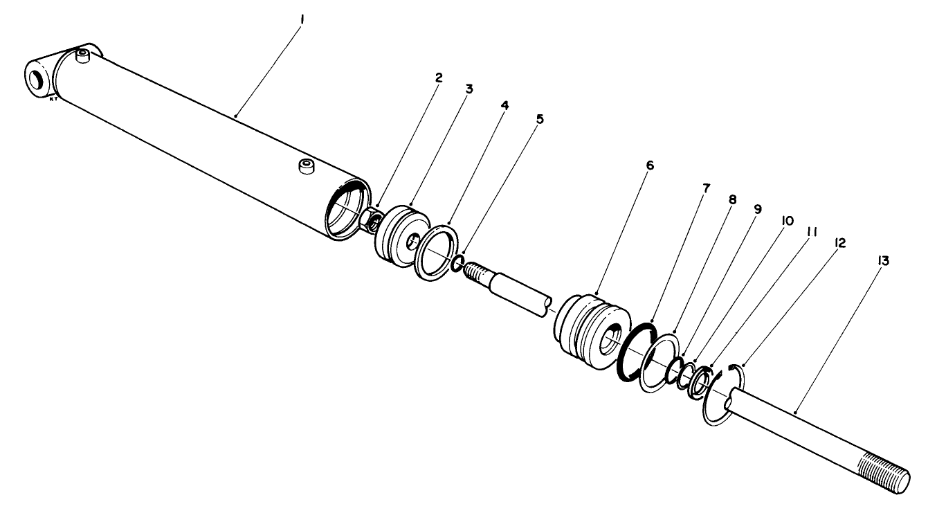Hydraulic Lift Cylinder No. 54-0150
