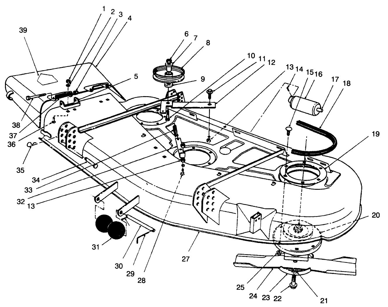 Deck & Spindle Assembly