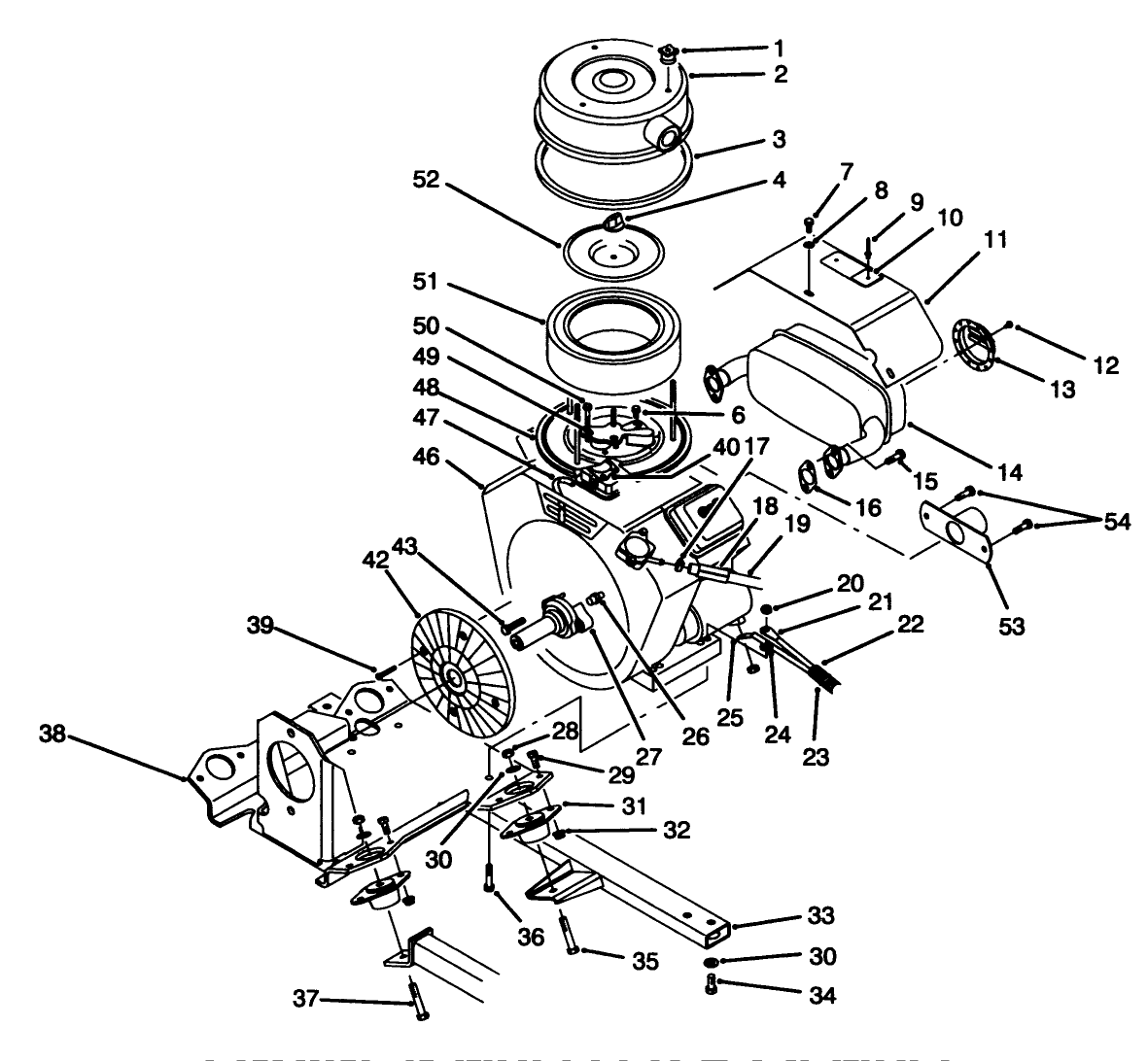 Engine & Muffler Assembly