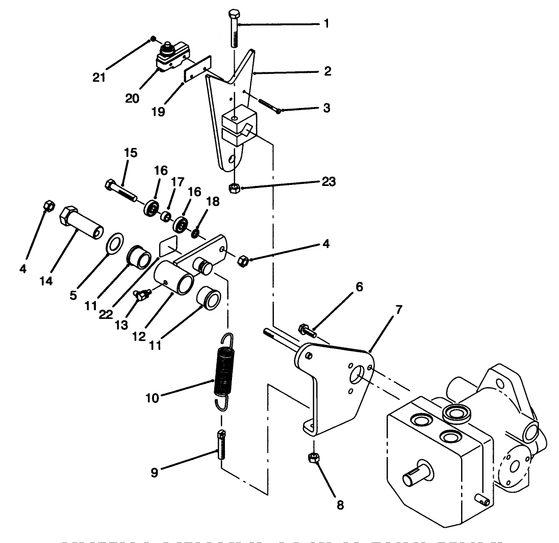 Pump Control Lever Assembly